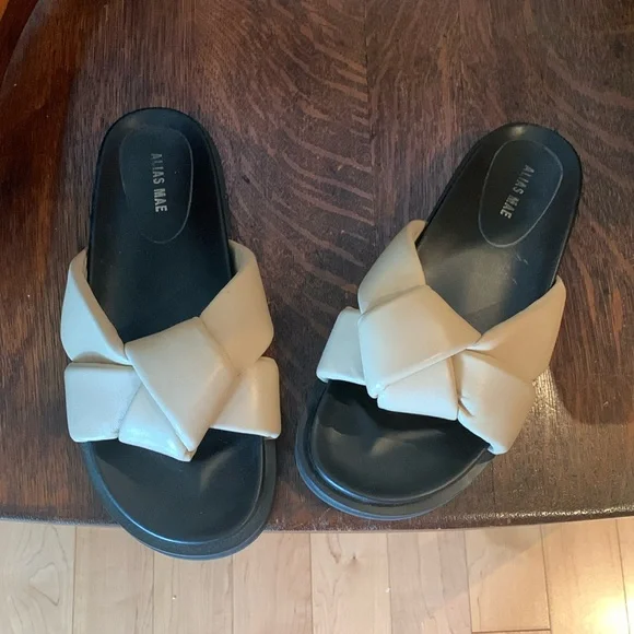 ALIAS MAE Sofia Leather Sandals - Natural - Picture 7 of 8